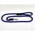Soft Lines Dog Snap Leash 0.5 In. Diameter By 10 Ft. - Royal Blue SO456427